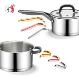 Customization 7Pcs Kitchen Cooking Pots and Pans Set Stainless Steel Cookware Sets