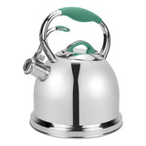 2.5L Color Painting Stove Top Tea Pot Stainless Steel Whistling Tea Kettle With Zinc-alloy Handle