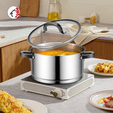 Customization 7Pcs Kitchen Cooking Pots and Pans Set Stainless Steel Cookware Sets