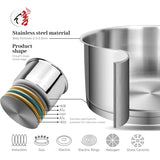 Customization 7Pcs Kitchen Cooking Pots and Pans Set Stainless Steel Cookware Sets