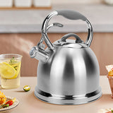 2.5L Color Painting Stove Top Tea Pot Stainless Steel Whistling Tea Kettle With Zinc-alloy Handle
