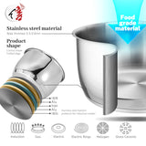 Wholesale Conical Shape Cooking Pots and Pans Set 8pcs Stainless Steel Cookware Set with Two Pouring Lips
